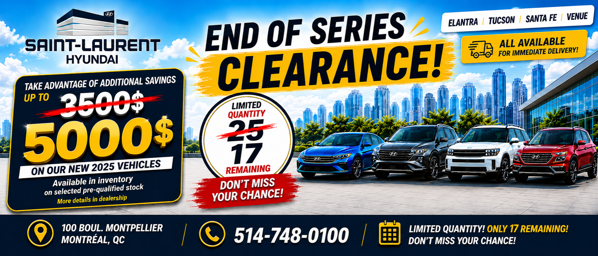 UP TO 5000$ DISCOUNT ON OUR 2025 MODELS