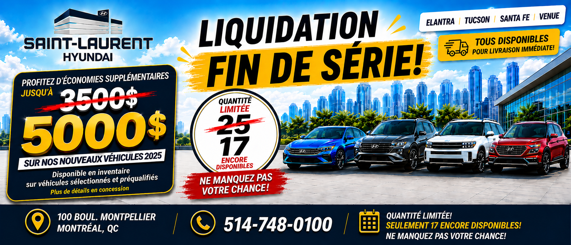 PROMO JUSQU'A 5000$ DE RABAIS SUR MODELE 2025