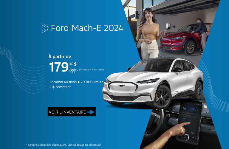 Procurez-vous votre Mach-E 2024 dès aujourd'hui!