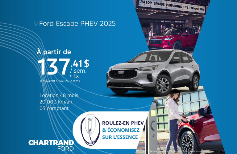 Escape PHEV 2025 Mars 2025