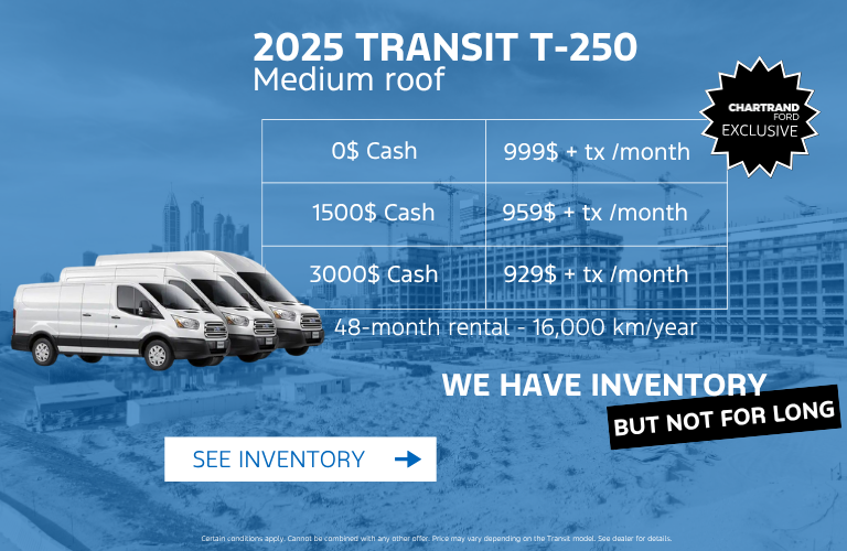 2025 Transit medium roof