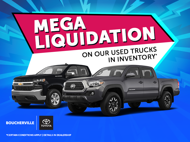 MEGA LIQUIDATION ON OUR USED TRUCKS IN INVENTORY !
