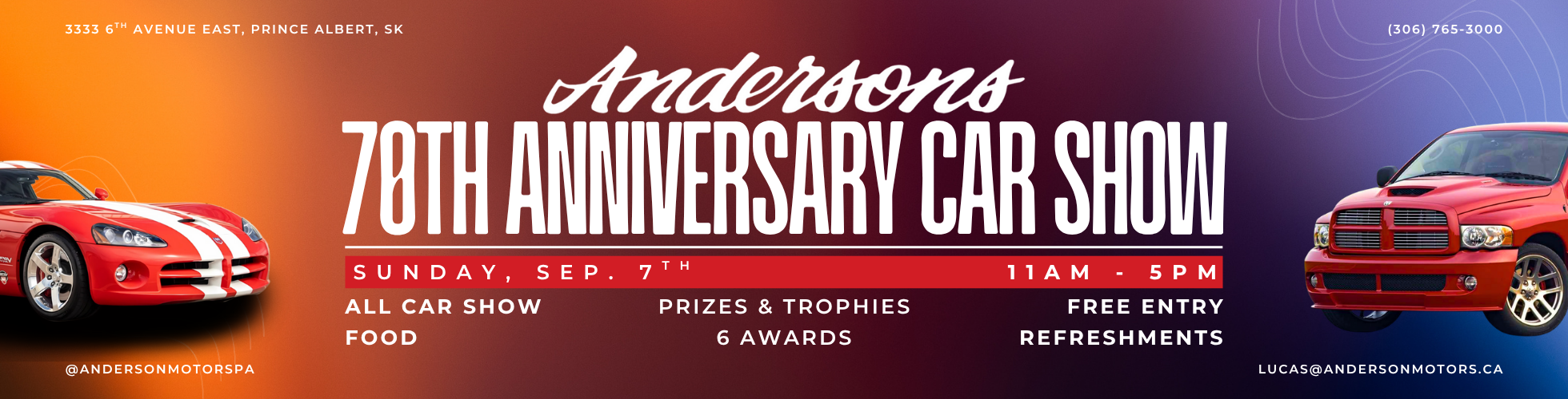 Andersons 70th Anniversary Car Show