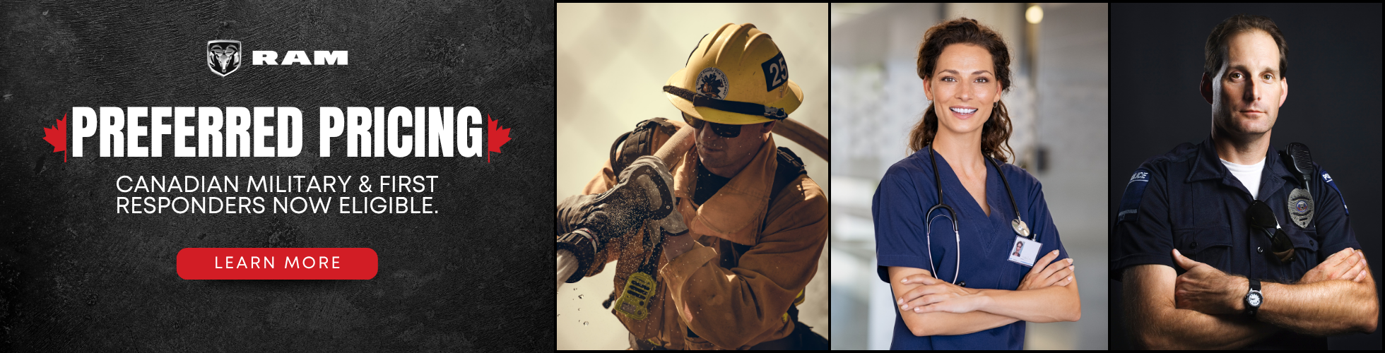 Canadian Military & First Responders Eligible for Preferred Pricing