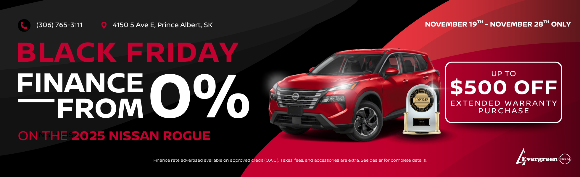 0% For Up To 60 Months On The 2025 Nissan Rogues!*