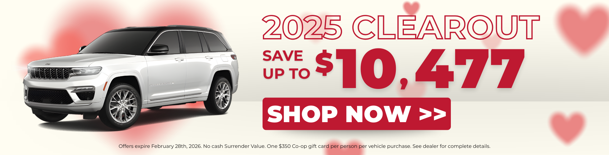 2025 CLEAROUT + No Payment for 90 Days!