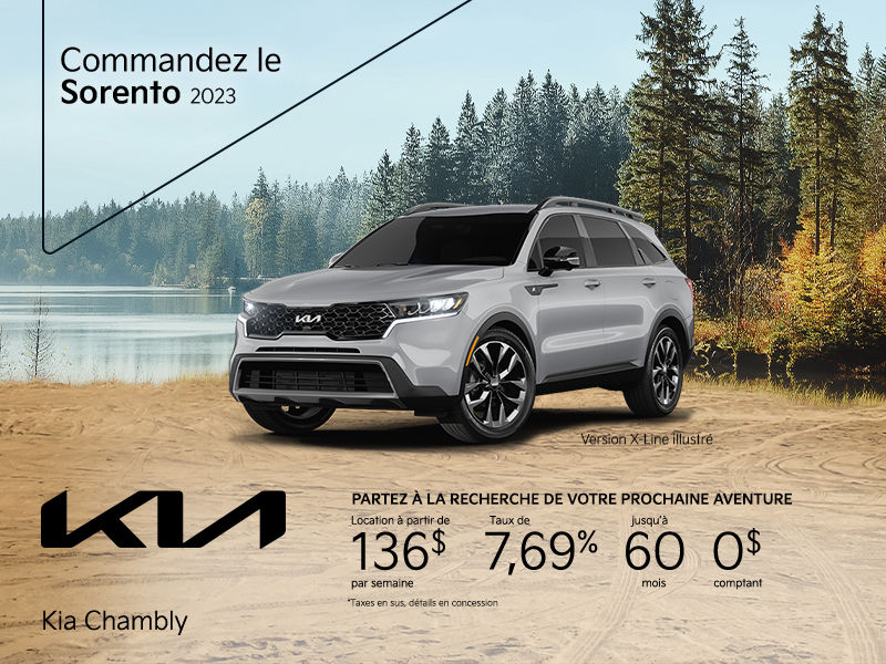 Commandez le Sorento 2023