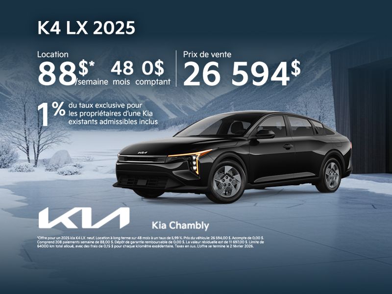 Kia K4 LX 2025