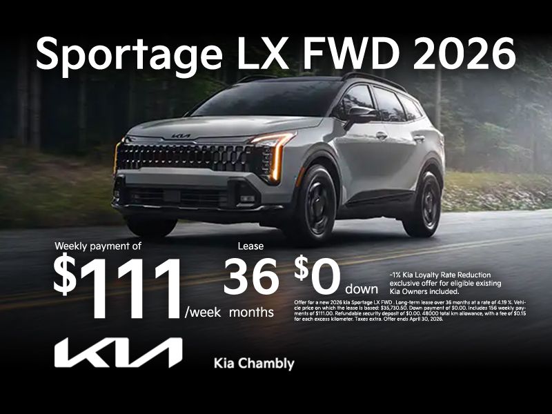 Sportage LX FWD 2026