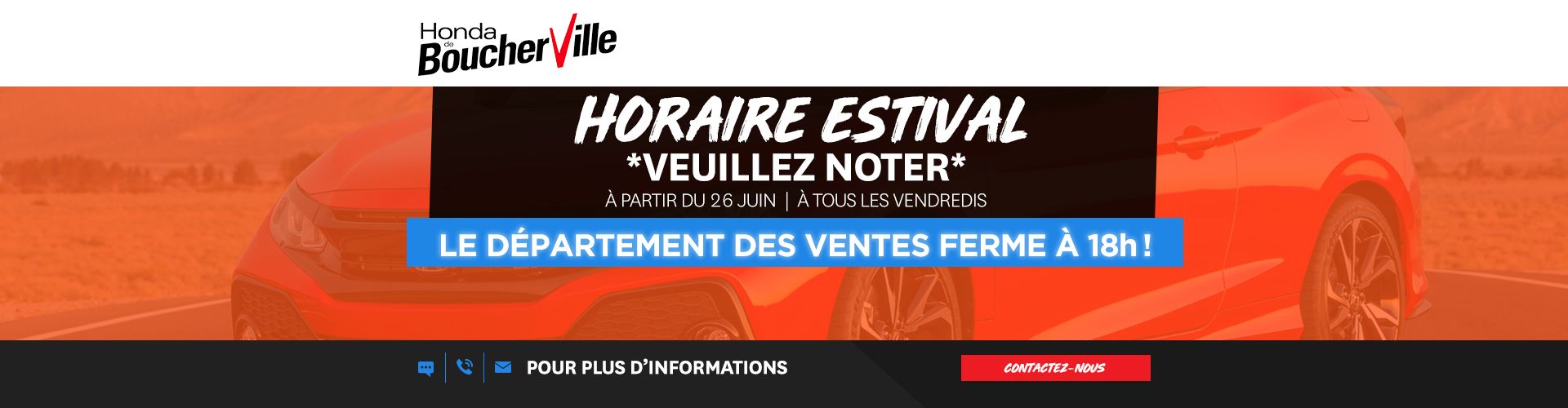 Honda de Boucherville Concessionnaire Honda