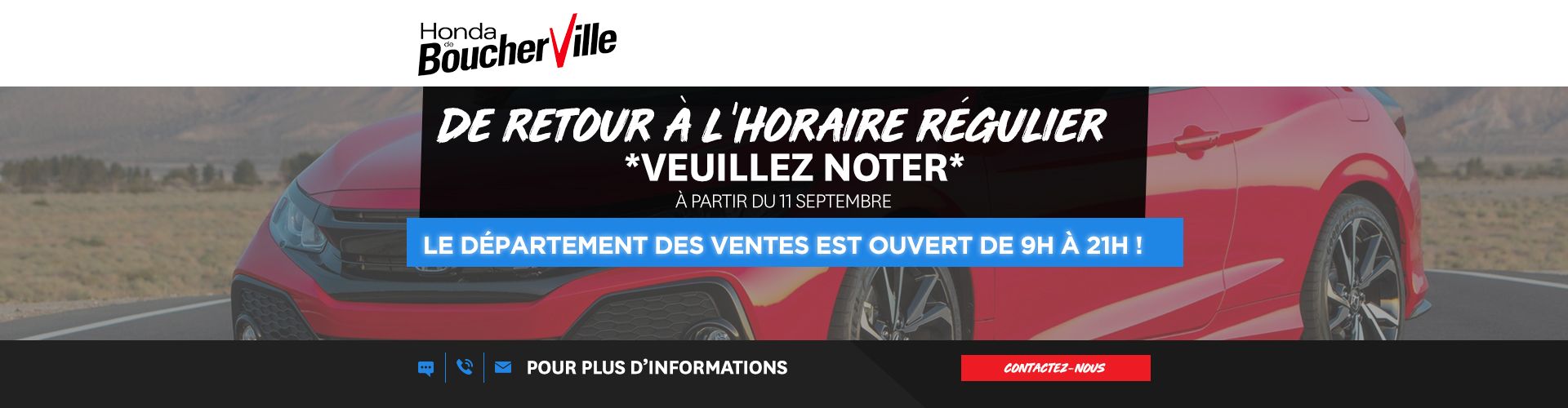 Honda de Boucherville Concessionnaire Honda