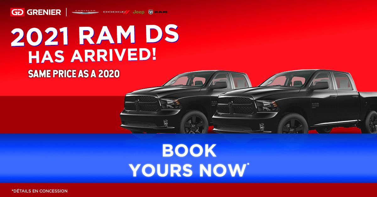 Reserved Your 21 Ram Ds Grenier Chrysler Dodge Jeep