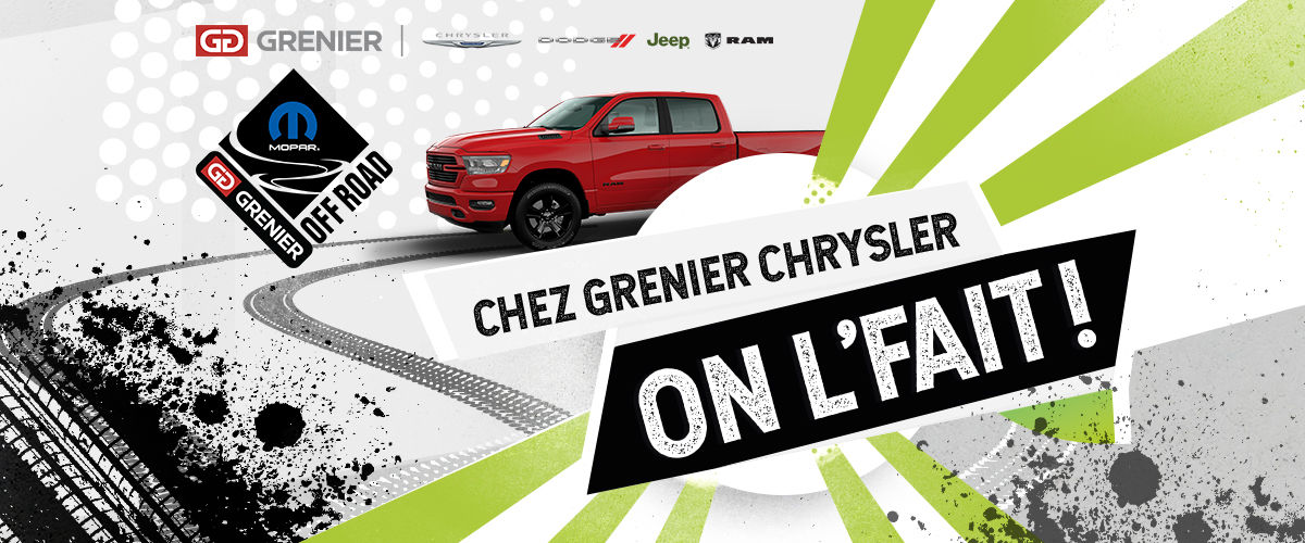 Grenier Chrysler Dodge Jeep | Chrysler, RAM, Jeep et Dodge à Terrebonne