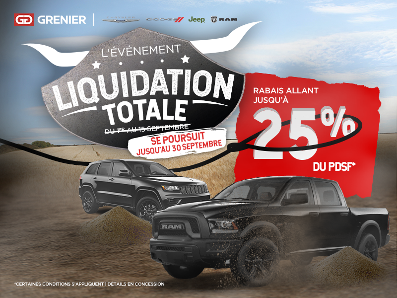 L'ÉVÉNEMENT LIQUIDATION TOTALE