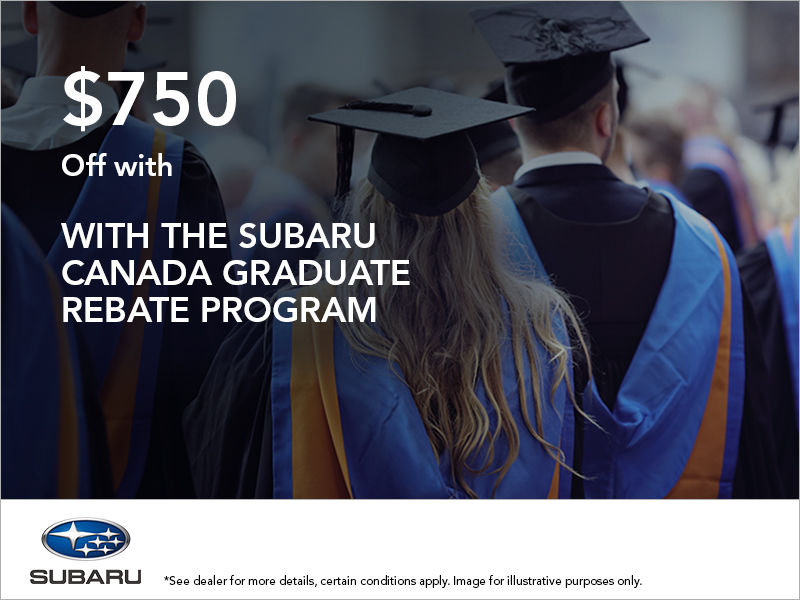 Subaru Canada Graduate Rebate Program