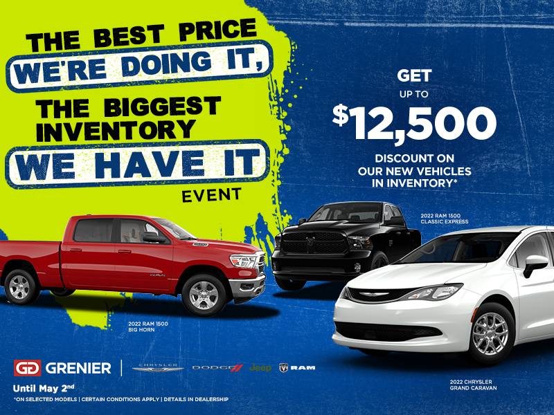 The best price, we're doing it !