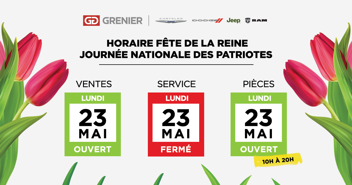 Horaire Fête de la Reine