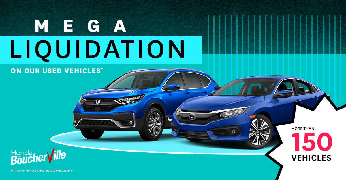 Honda de Boucherville USED MEGA SALE! Honda de Boucherville USED MEGA SALE!