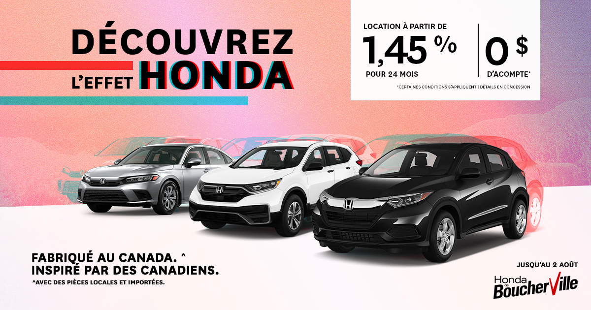 DÉCOUVREZ L'EFFET HONDA !