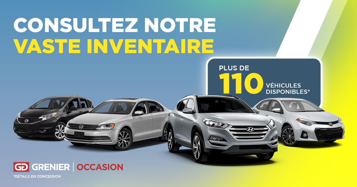 Consultez notre vaste inventaire !