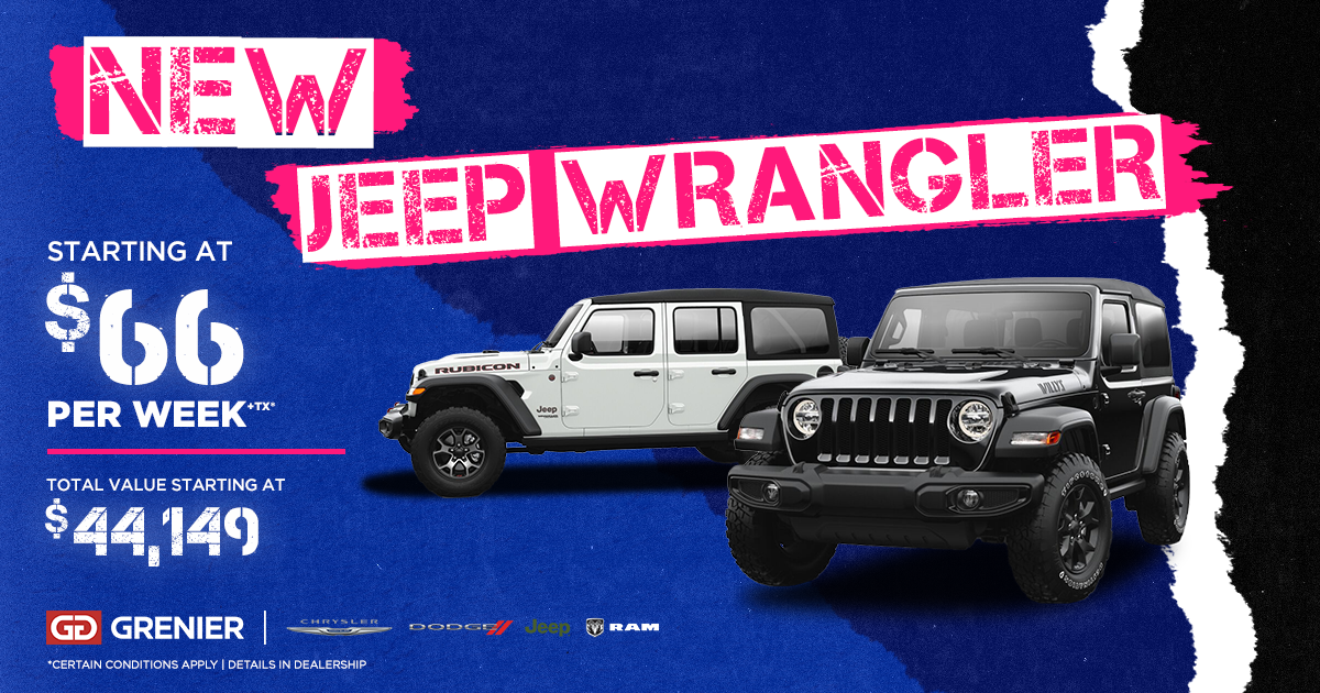 NEW JEEP WRANGLER OFFER!