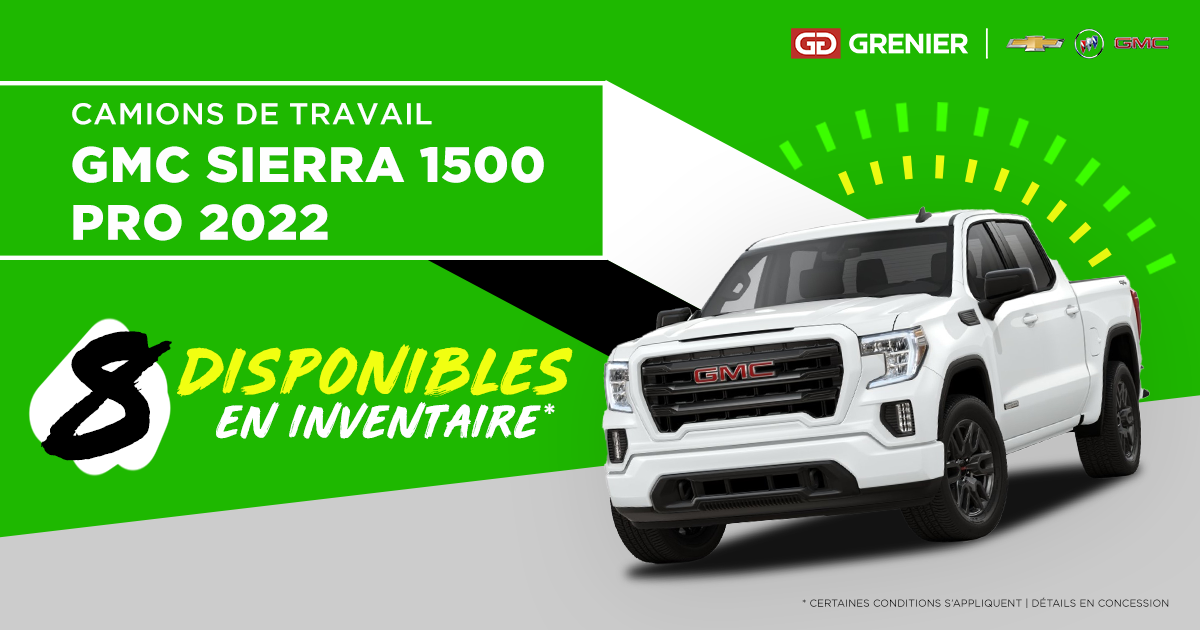 CAMION DE TRAVAIL DISPONIBLES !