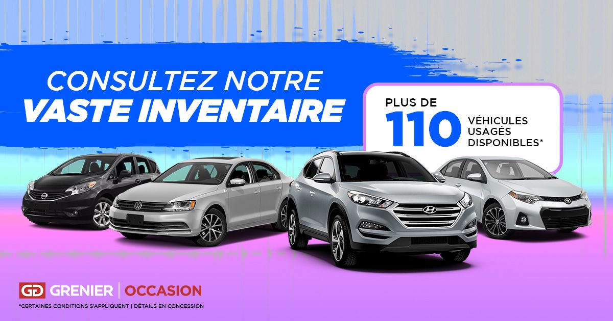 Consultez notre vaste inventaire !