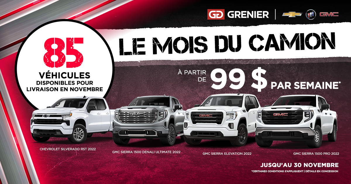 LE MOIS DU CAMION !