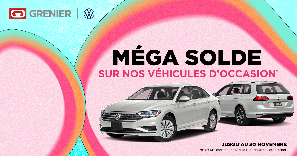 MÉGA SOLDE SUR NOS VÉHICULES D'OCCASION !
