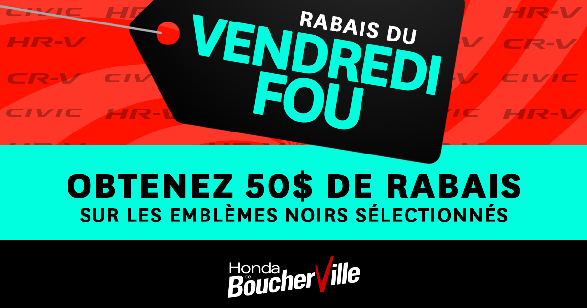 VENDREDI FOU - EMBLÈMES EN RABAIS
