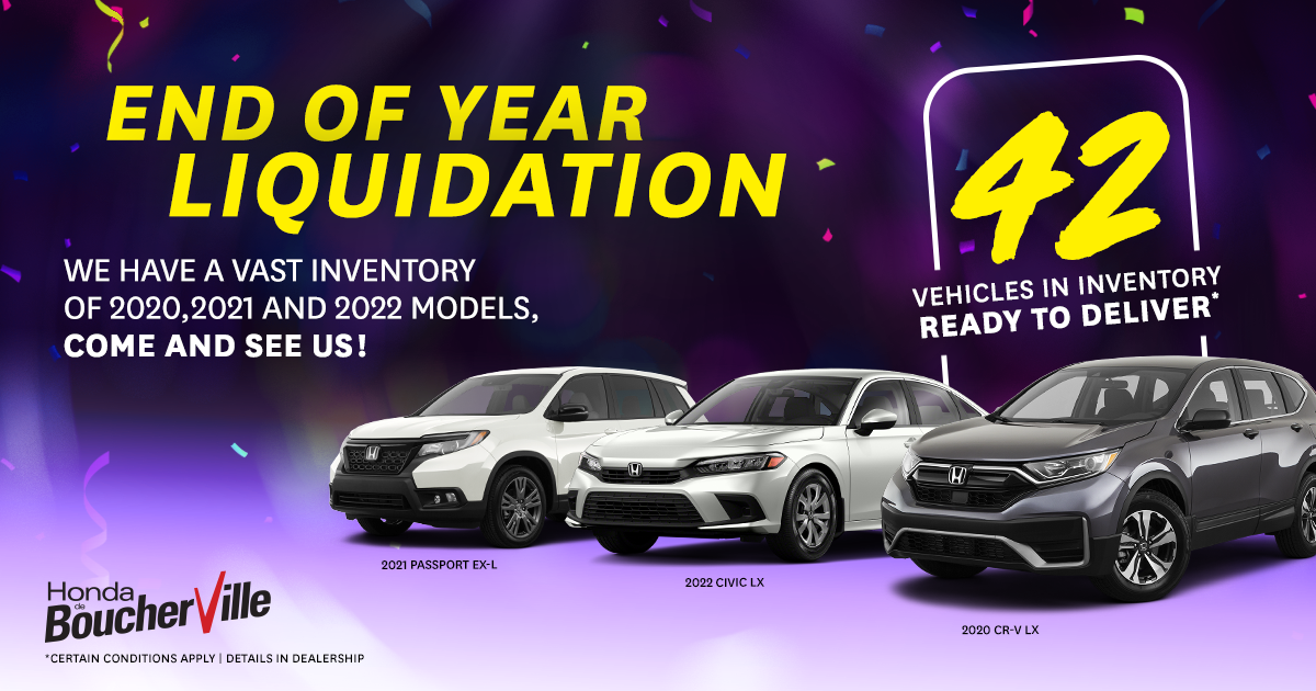 END OF THE YEAR LIQUIDATION !