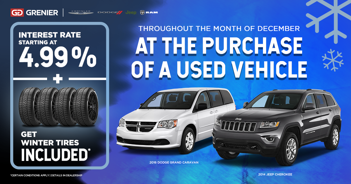 AT THE PURCHASE OF A USED VEHICLE !
