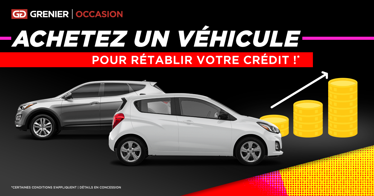 Achetez une voiture et rétablissez votre crédit !