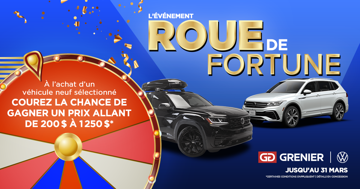 L'ÉVÉNEMENT ROUE DE FORTUNE !