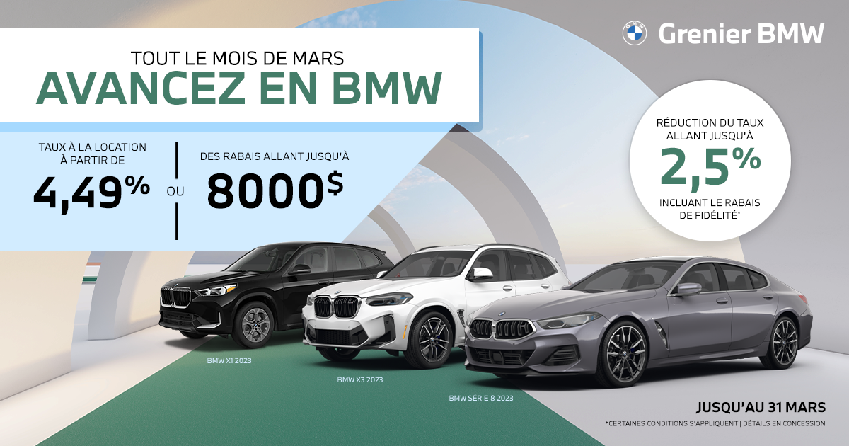 AVANCEZ EN BMW !