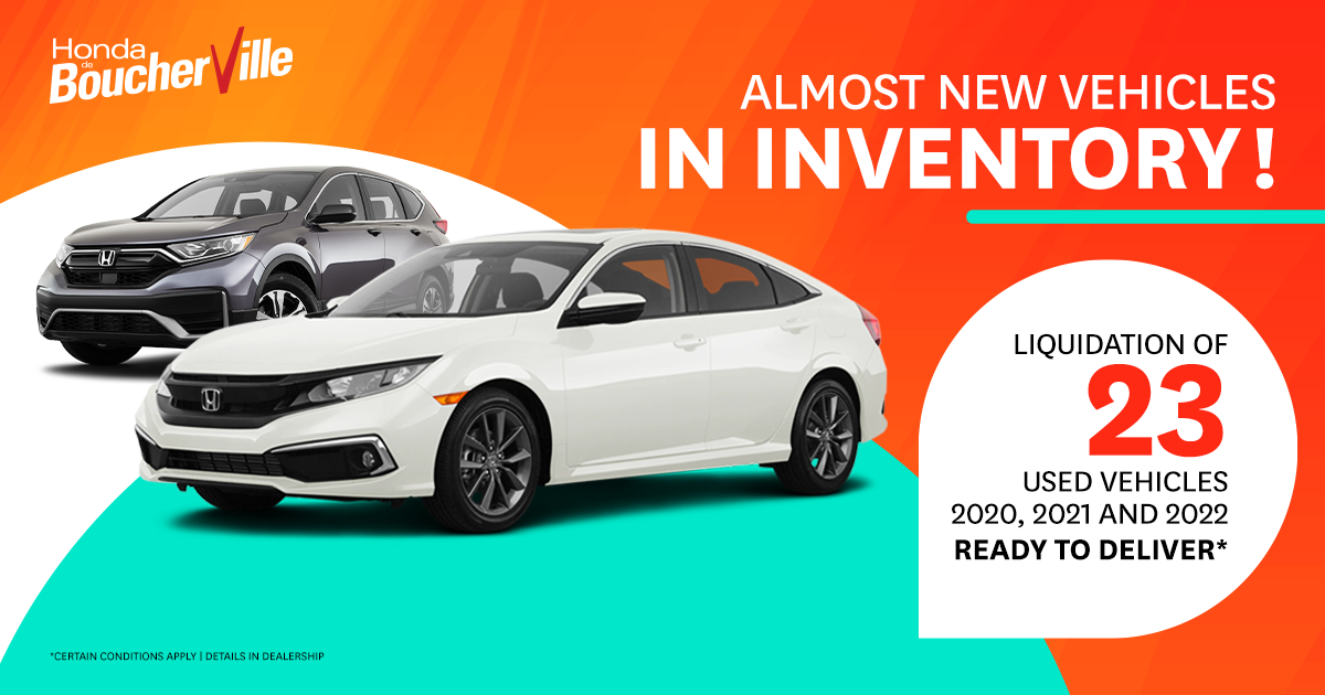 ALMOST NEW VEHICLES IN INVENTORY !