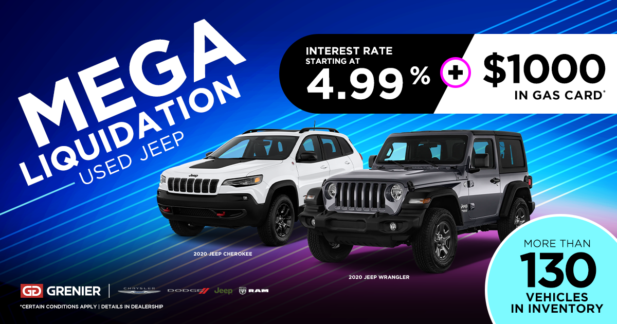 MEGA LIQUIDATION on ALL used JEEP