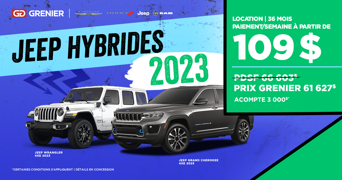 JEEP HYBRIDES EN INVENTAIRE