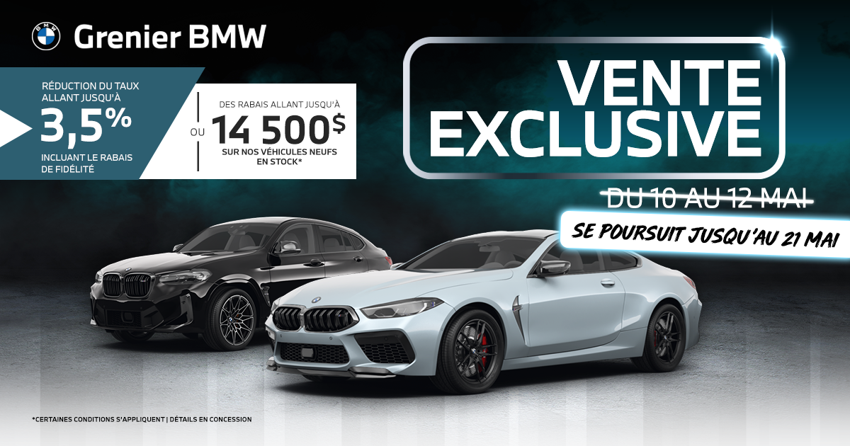 VENTE EXCLUSIVE SE POURSUIT !