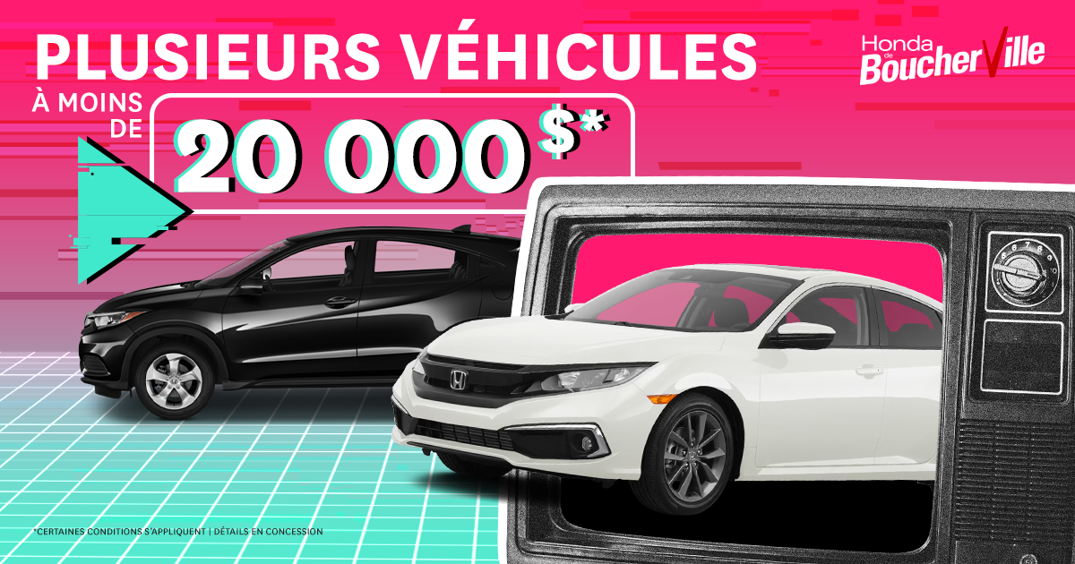 INVENTAIRE À MOINS DE 20 000$ !