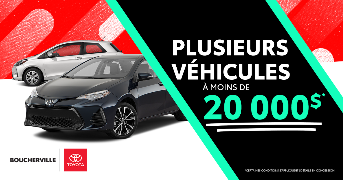 INVENTAIRE À MOINS DE 20 000$ !