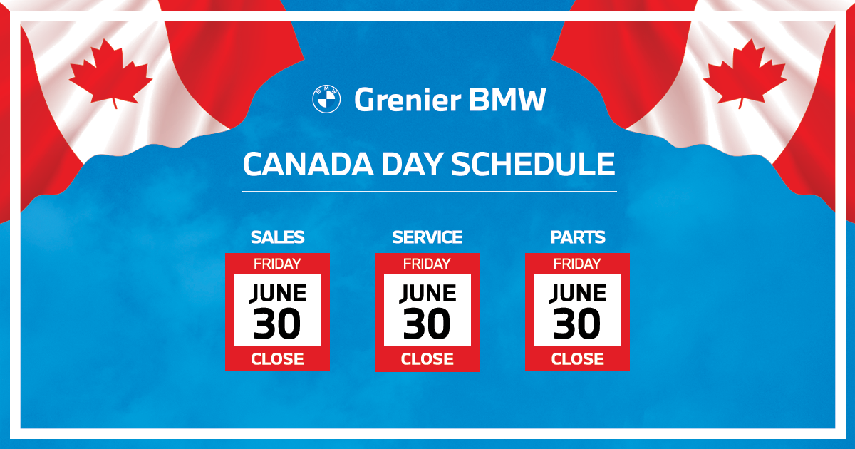 CANADA DAY SCHEDULE