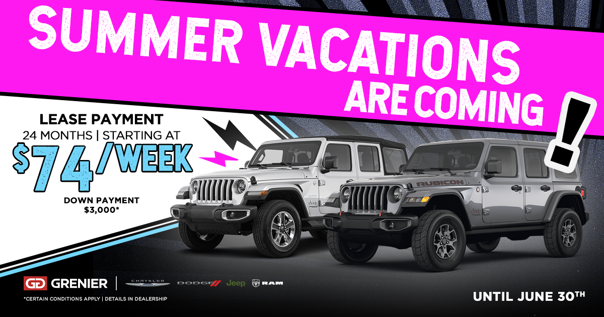 SUMMER VACATIONS ARE COMING !