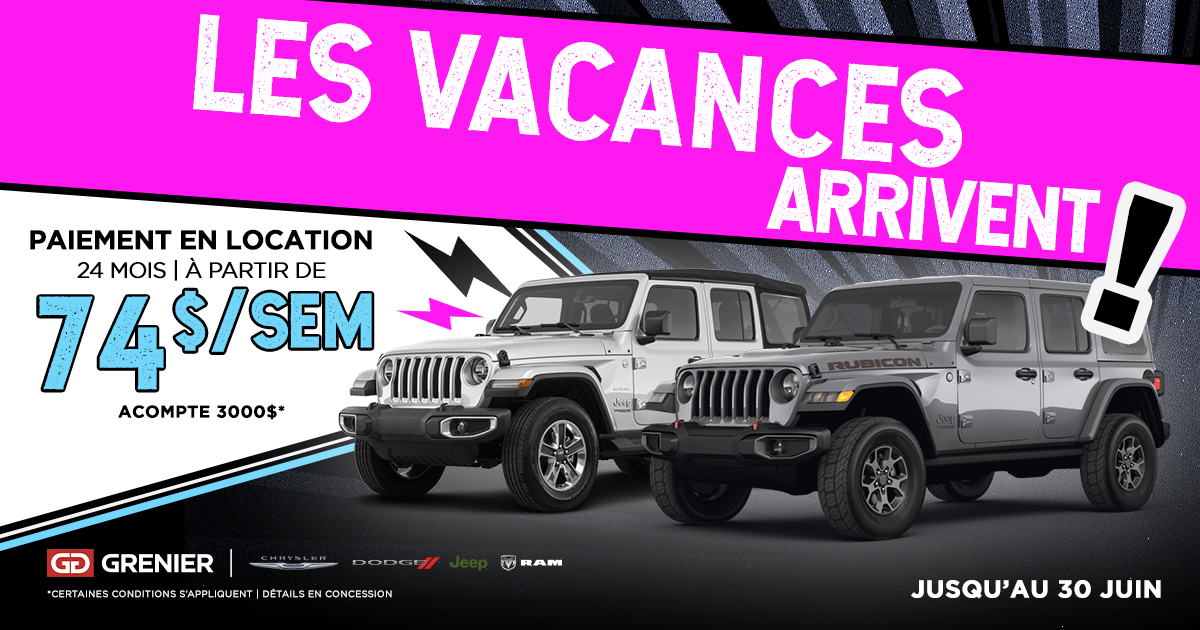 LES VACANCES ARRIVENT !
