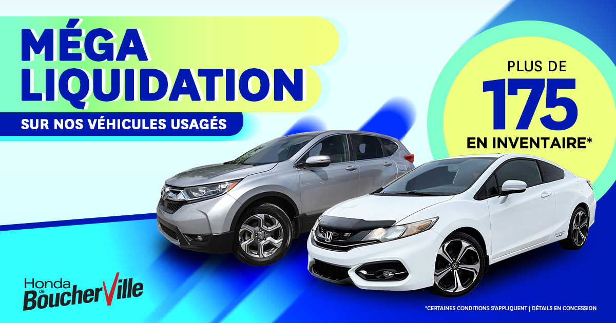 MÉGA LIQUIDATION SUR NOS VÉHICULES USAGÉS !