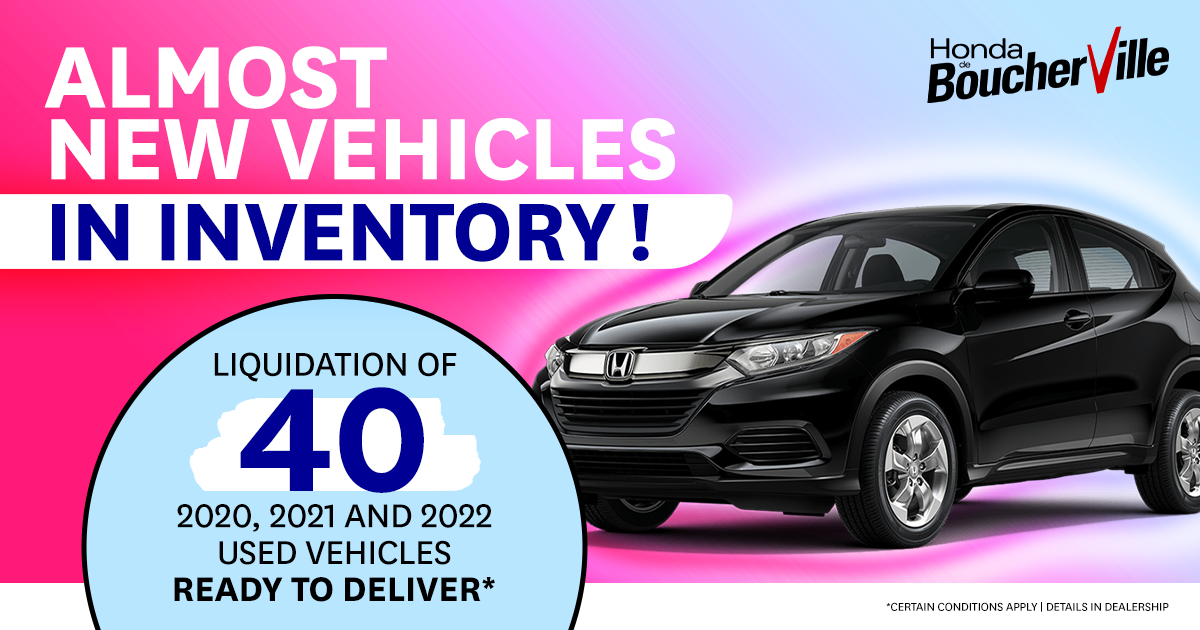 ALMOST NEW VEHICLES IN INVENTORY !