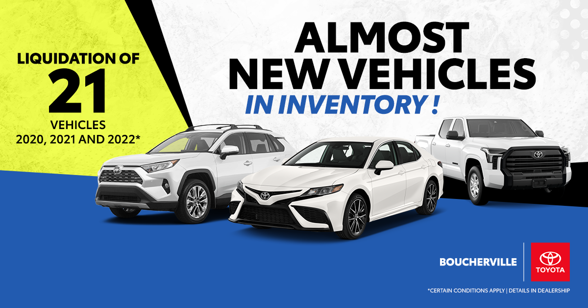 ALMOST NEW VEHICLES !