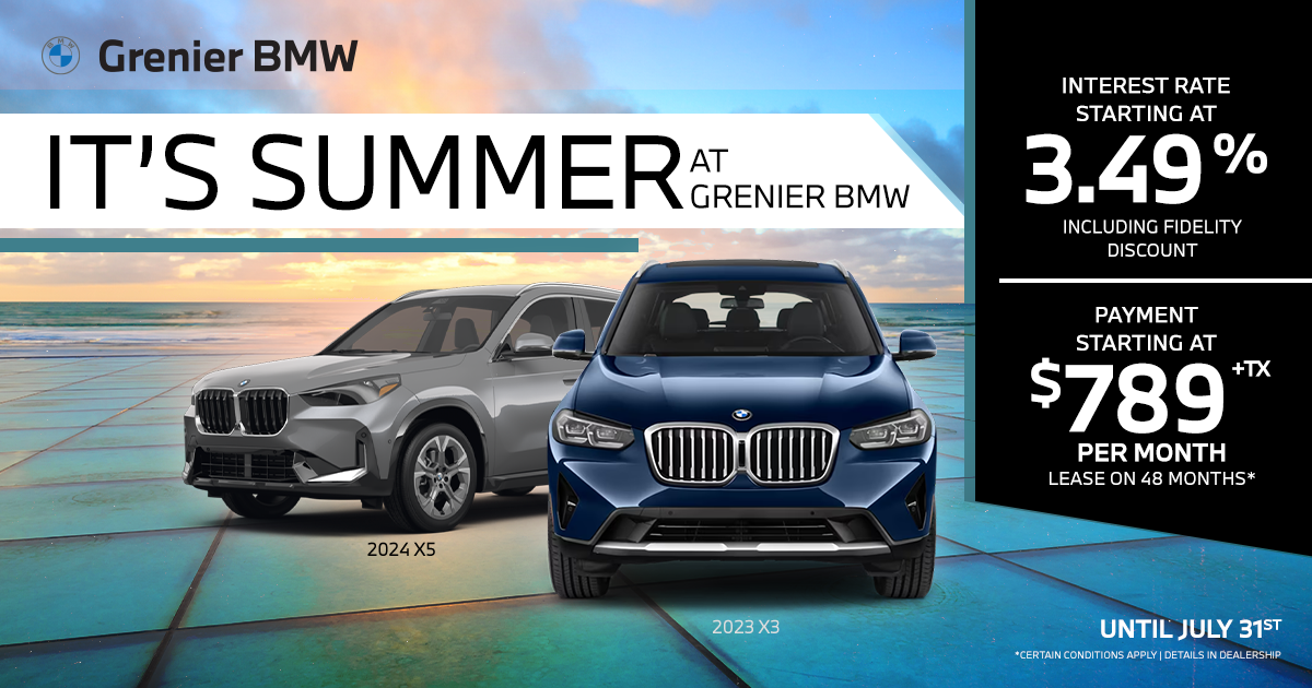IT'S SUMMER AT GRENIER BMW !