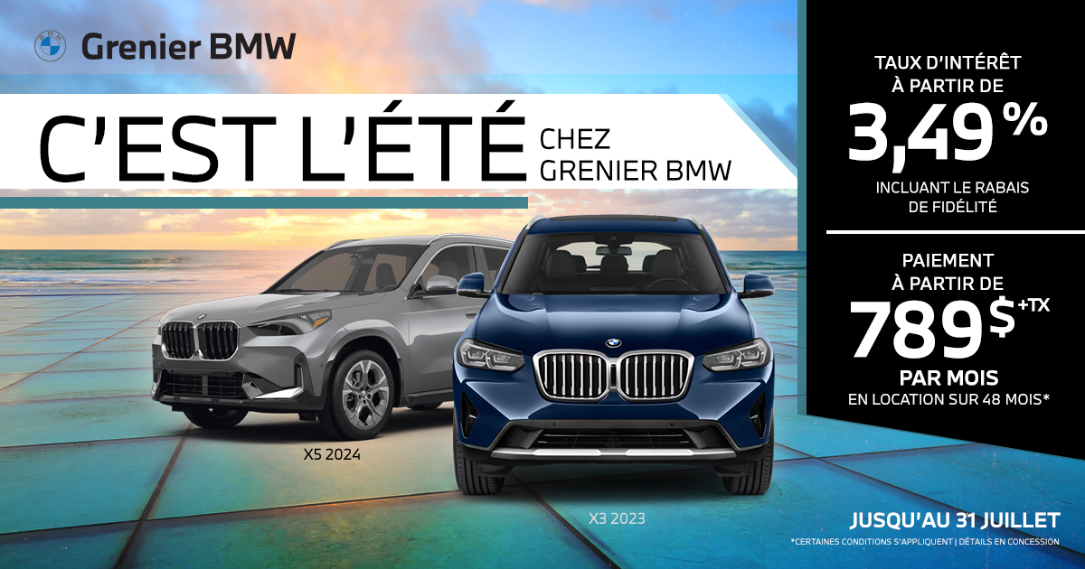 C'EST L'ÉTÉ CHEZ GRENIER BMW !