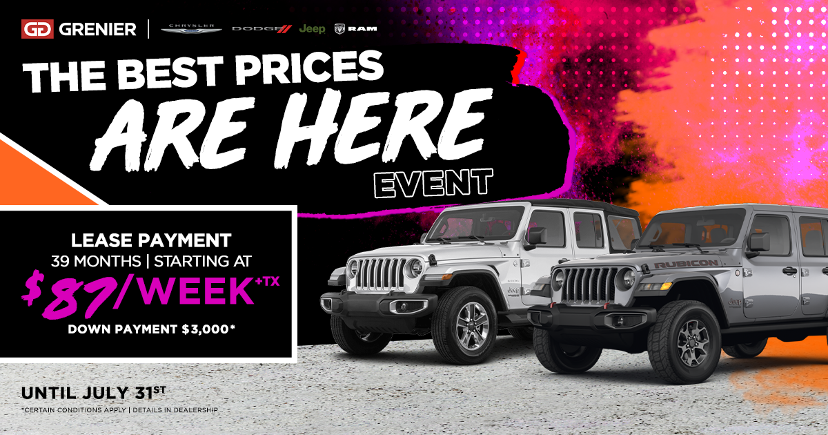 THE BEST PRICES ARE HERE EVENT !